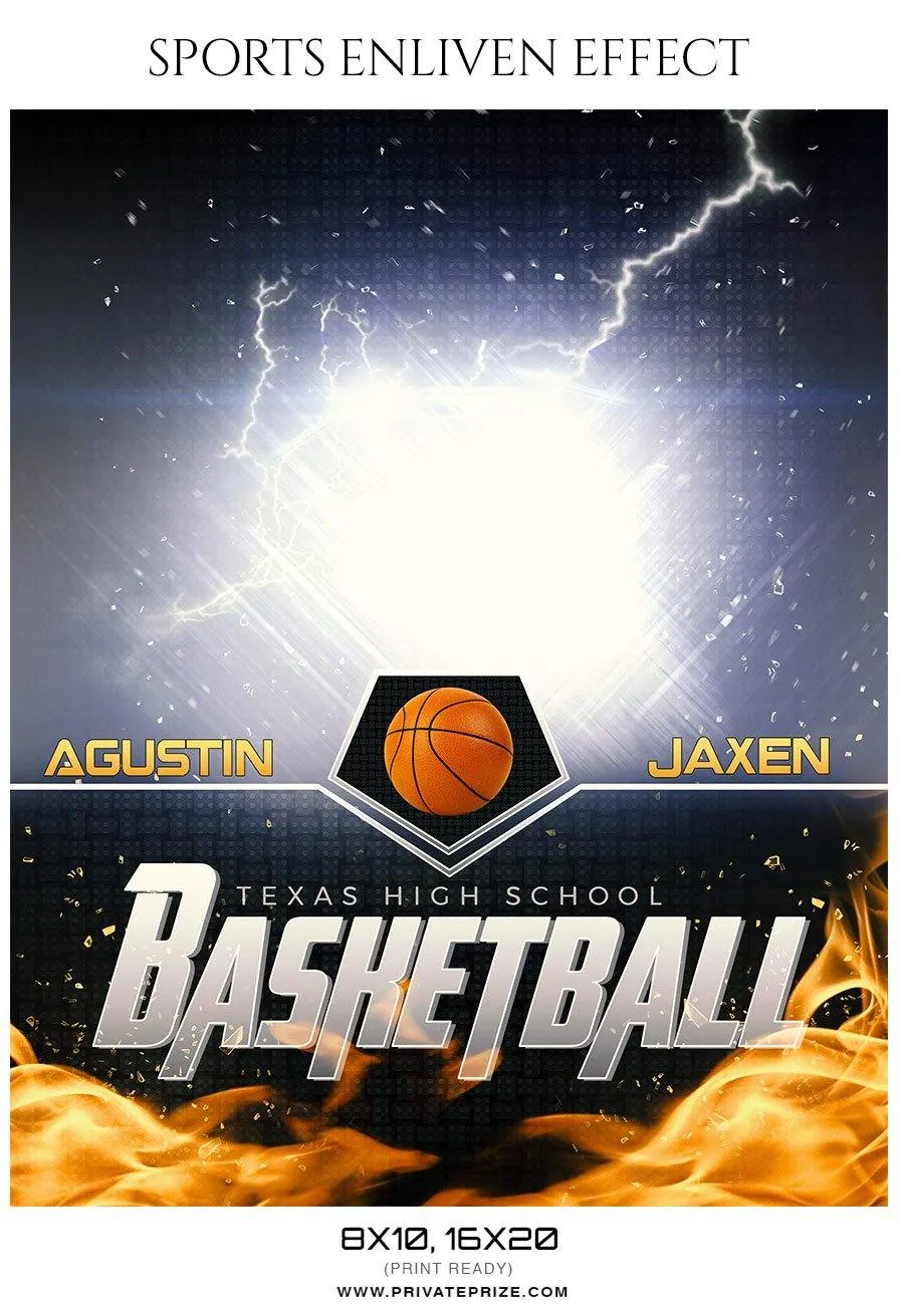 Agustin Jaxen - Basketball Sports Enliven Effects Photography Template