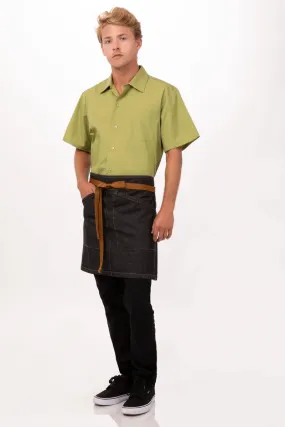 Berkeley Black Denim Half Bistro Apron