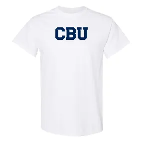 California Baptist University Lancers Basic Block T Shirt - White