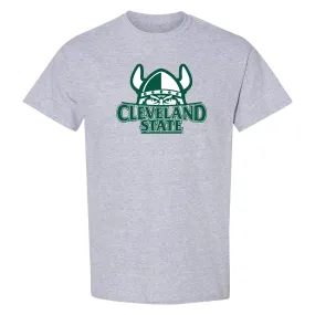 Cleveland State Vikings Primary Logo T Shirt - Sport Grey