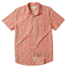 Printed Light Weight Poplin Shirt - Parsnip