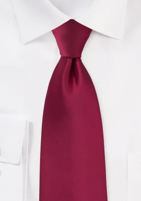 Raspberry Solid Necktie